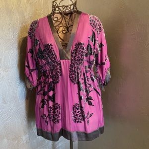 Designer Eggplant Blouse